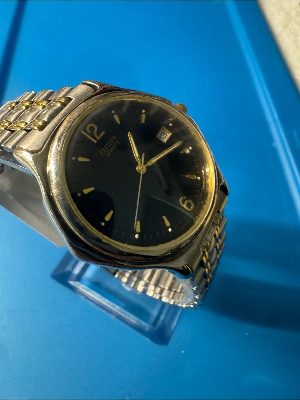 Citizen Two-Tone Blue Dial Gold Accents Watch